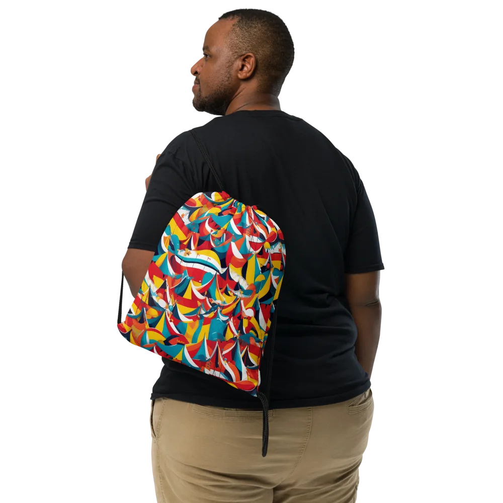 Carnival Sails on Drawstring Bag — Front