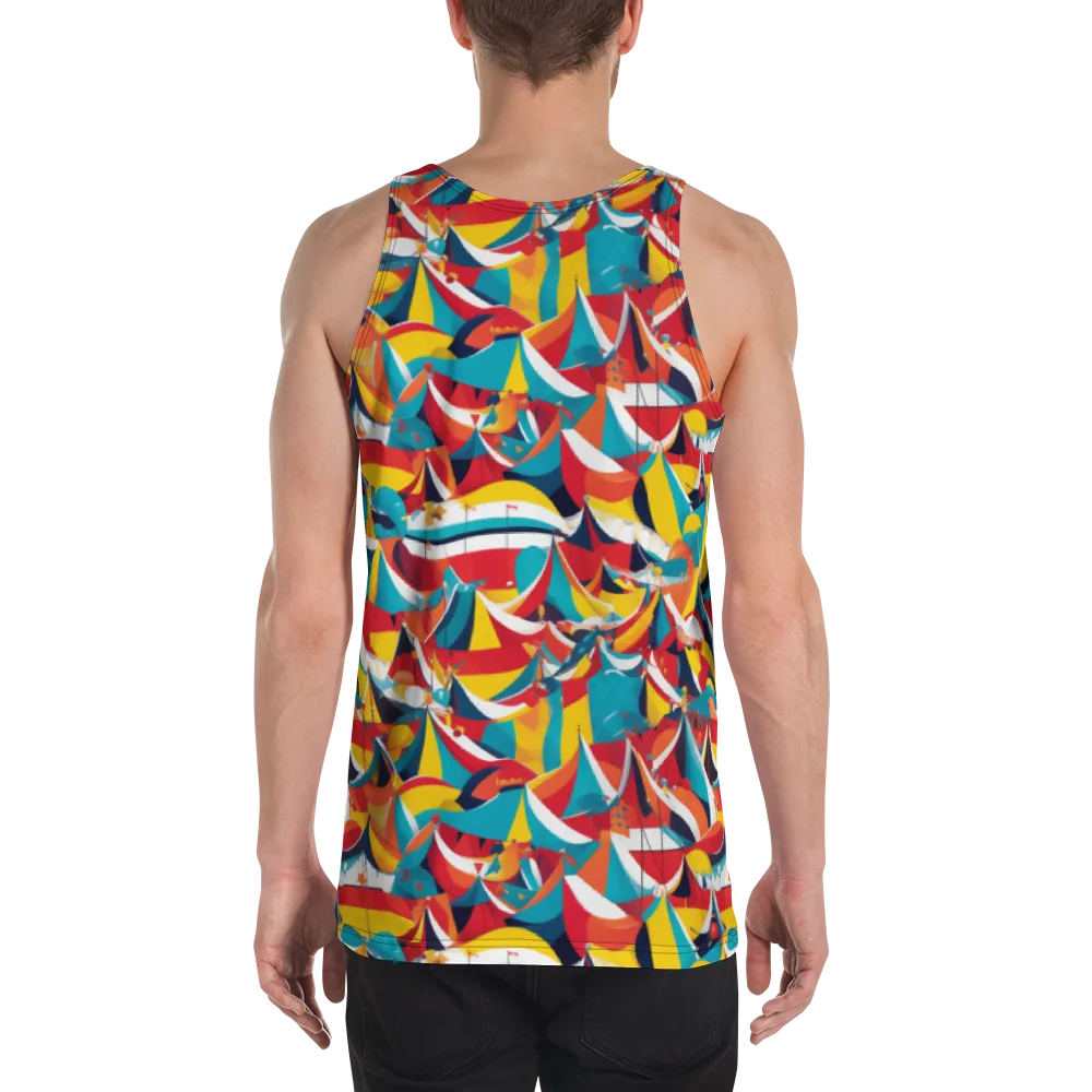 Carnival Sails on Men's Tank Top — Back