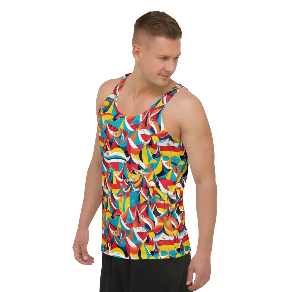 Carnival Sails on Men's Tank Top — Left Front