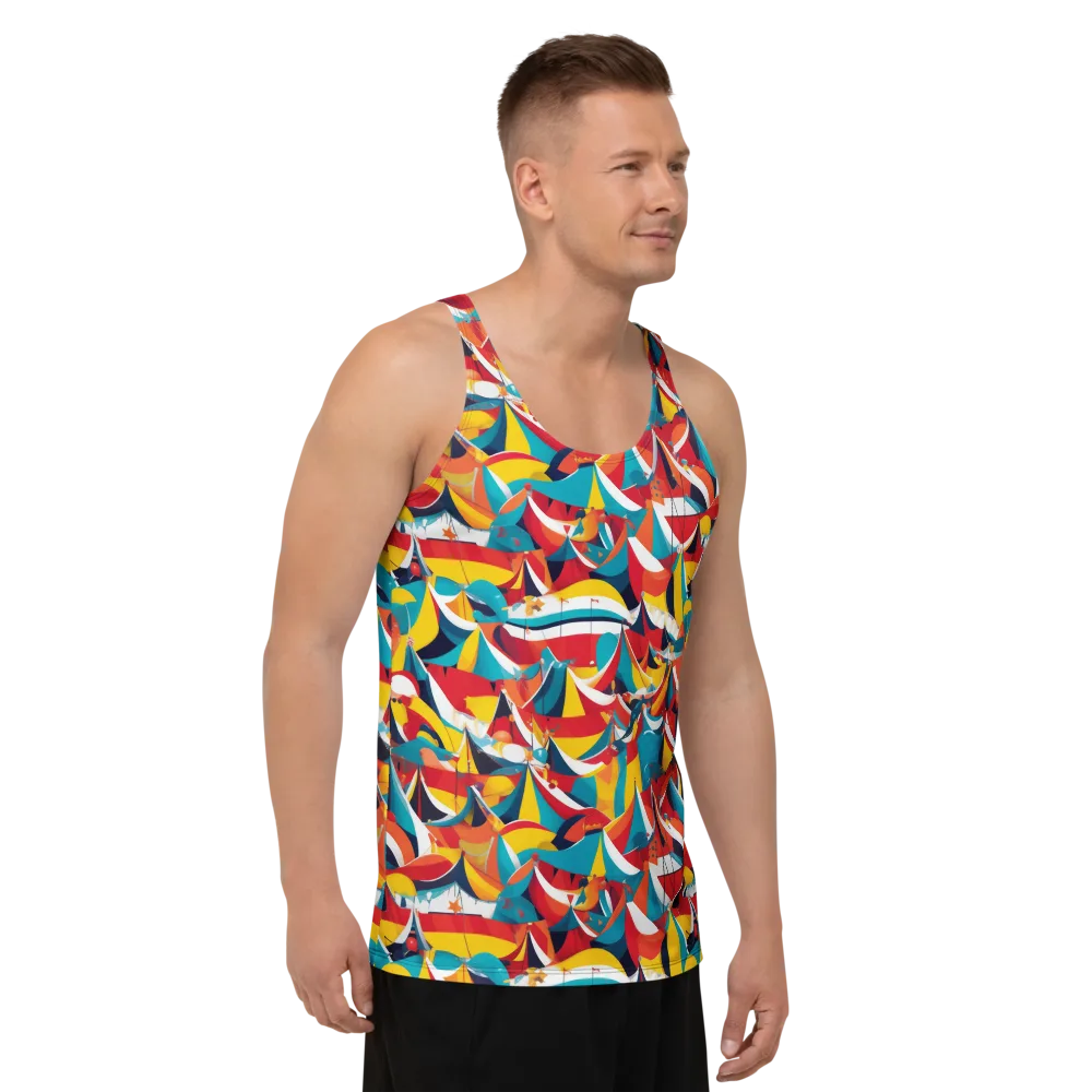 Carnival Sails on Men's Tank Top — Right Front
