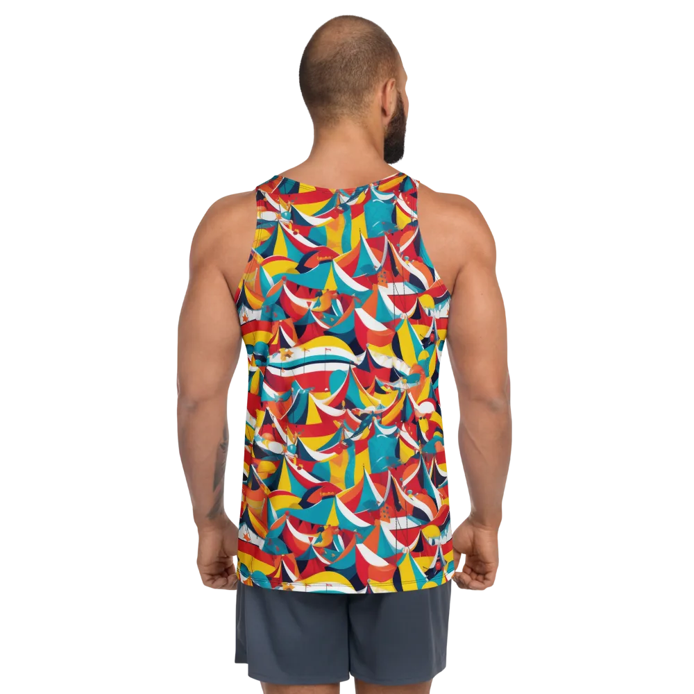 Carnival Sails on Men's Tank Top — Back