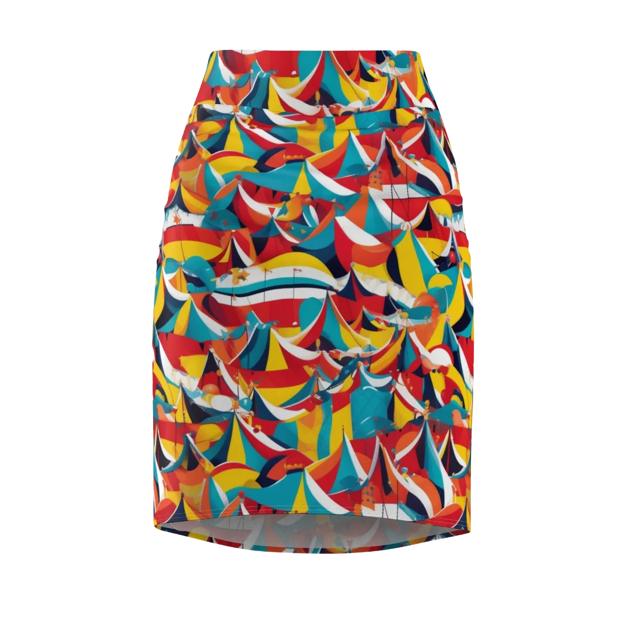 Carnival Sails on Pencil Skirt — Front