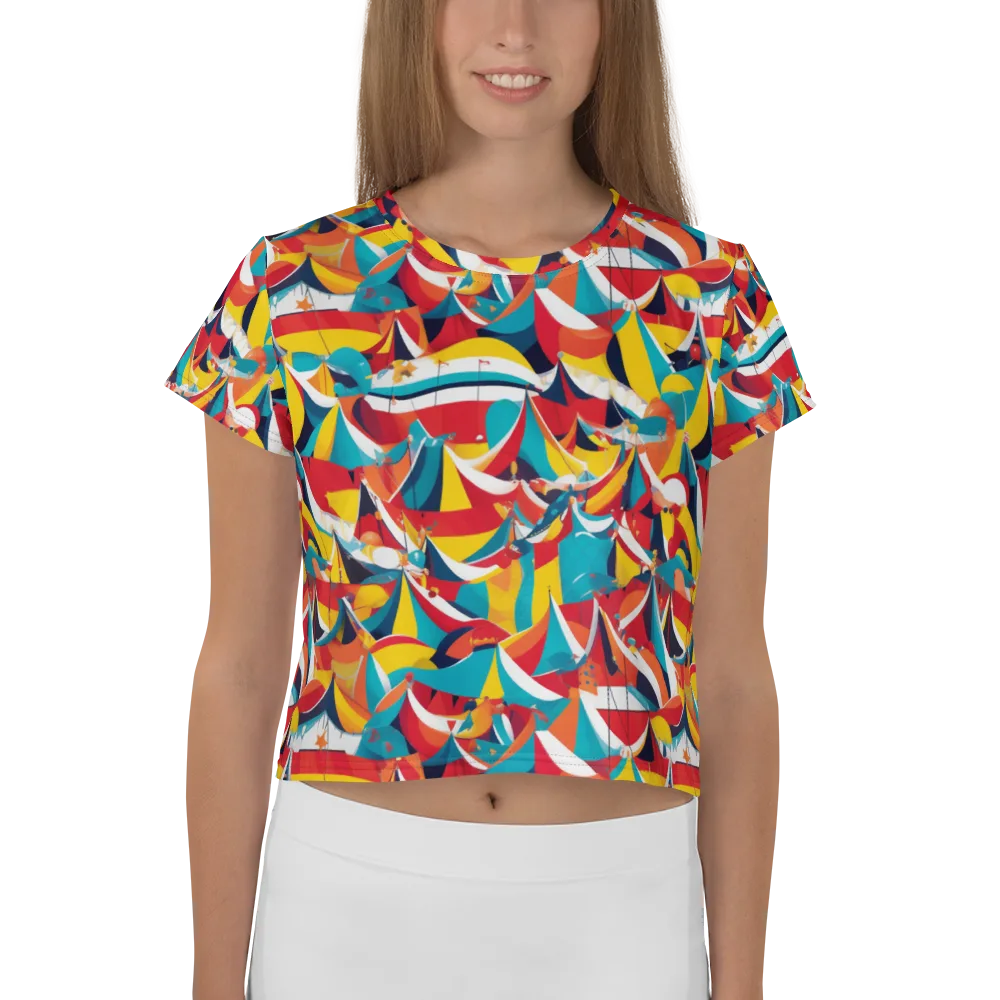 Carnival Sails on Crop Tee — Front