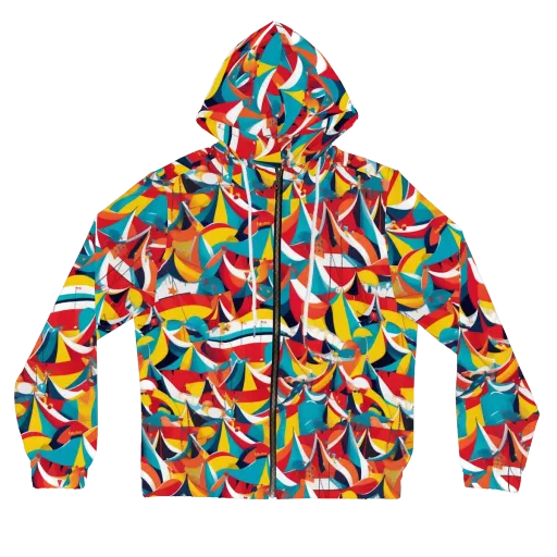 Carnival Sails on a Women's Full-Zip Hoodie
