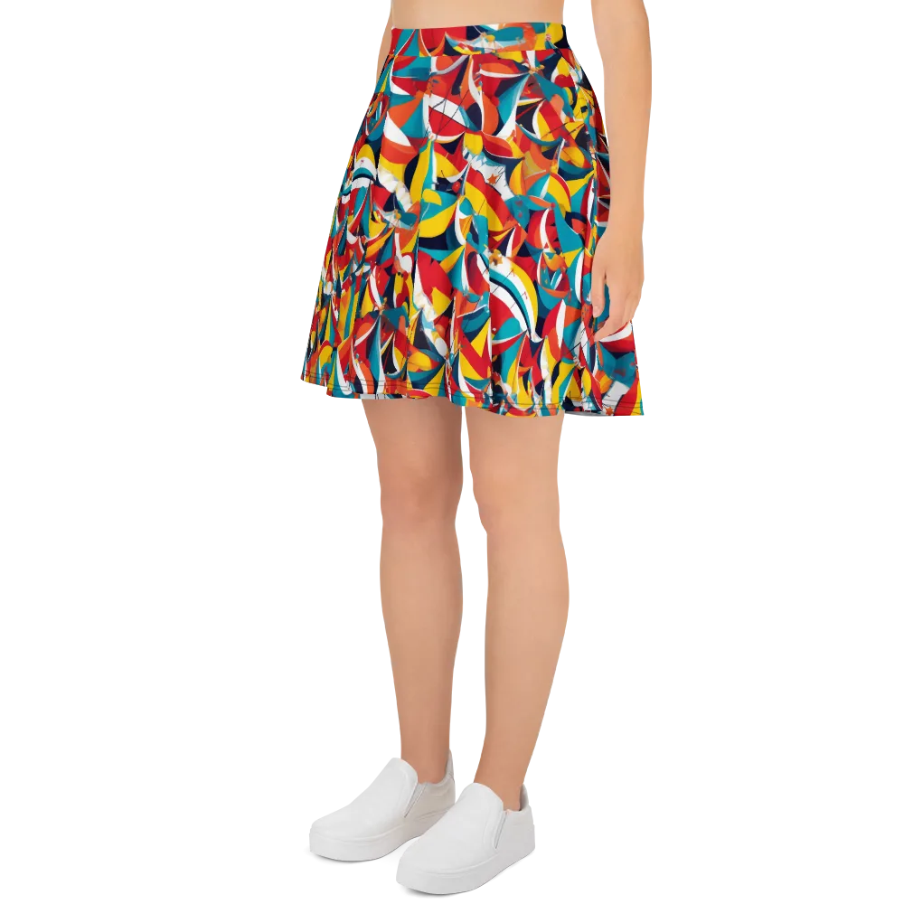 Carnival Sails on Skater Skirt — Left