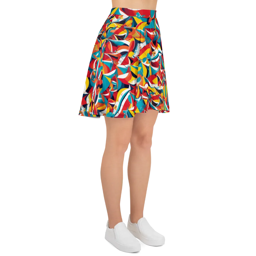 Carnival Sails on Skater Skirt — Right