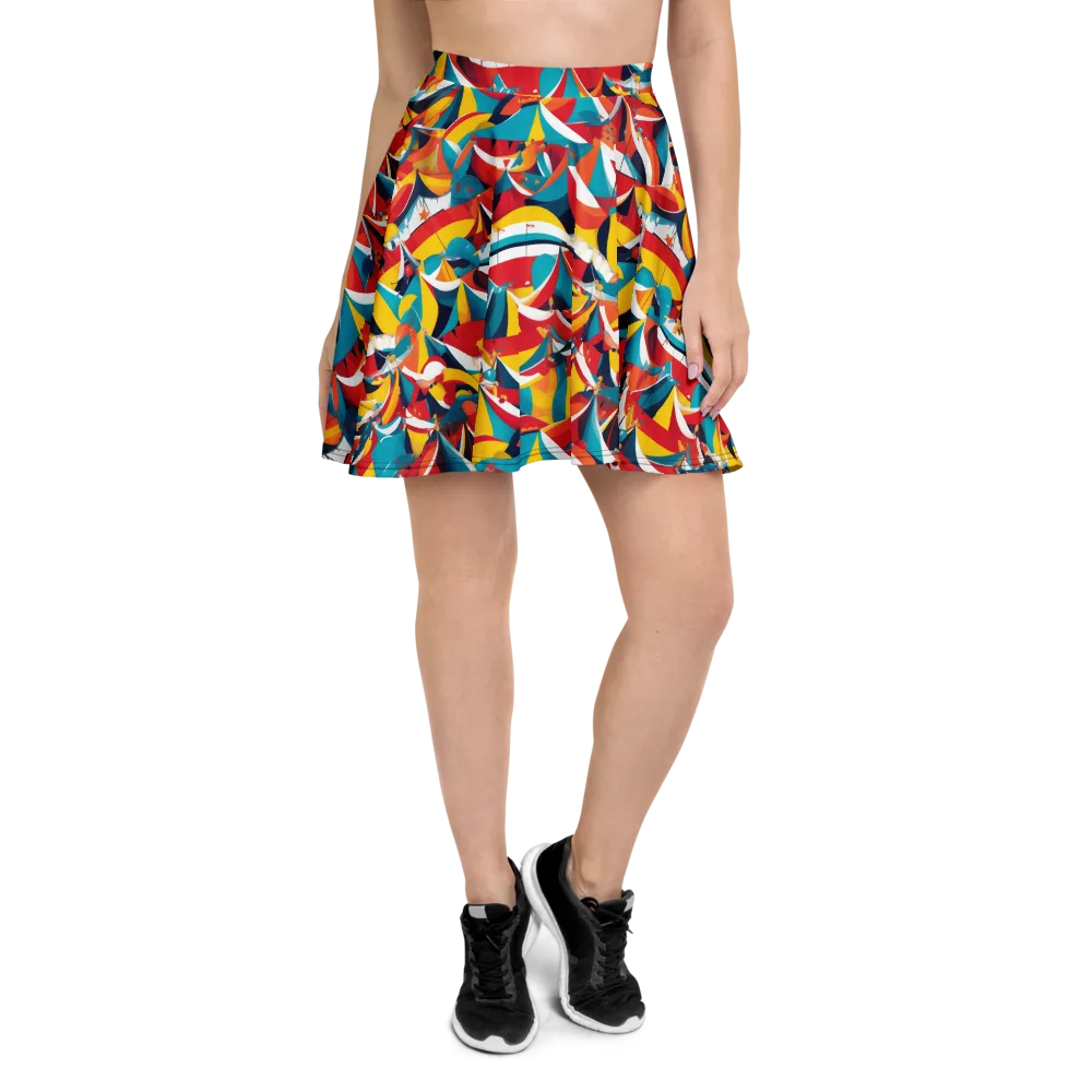 Carnival Sails on Skater Skirt — Front