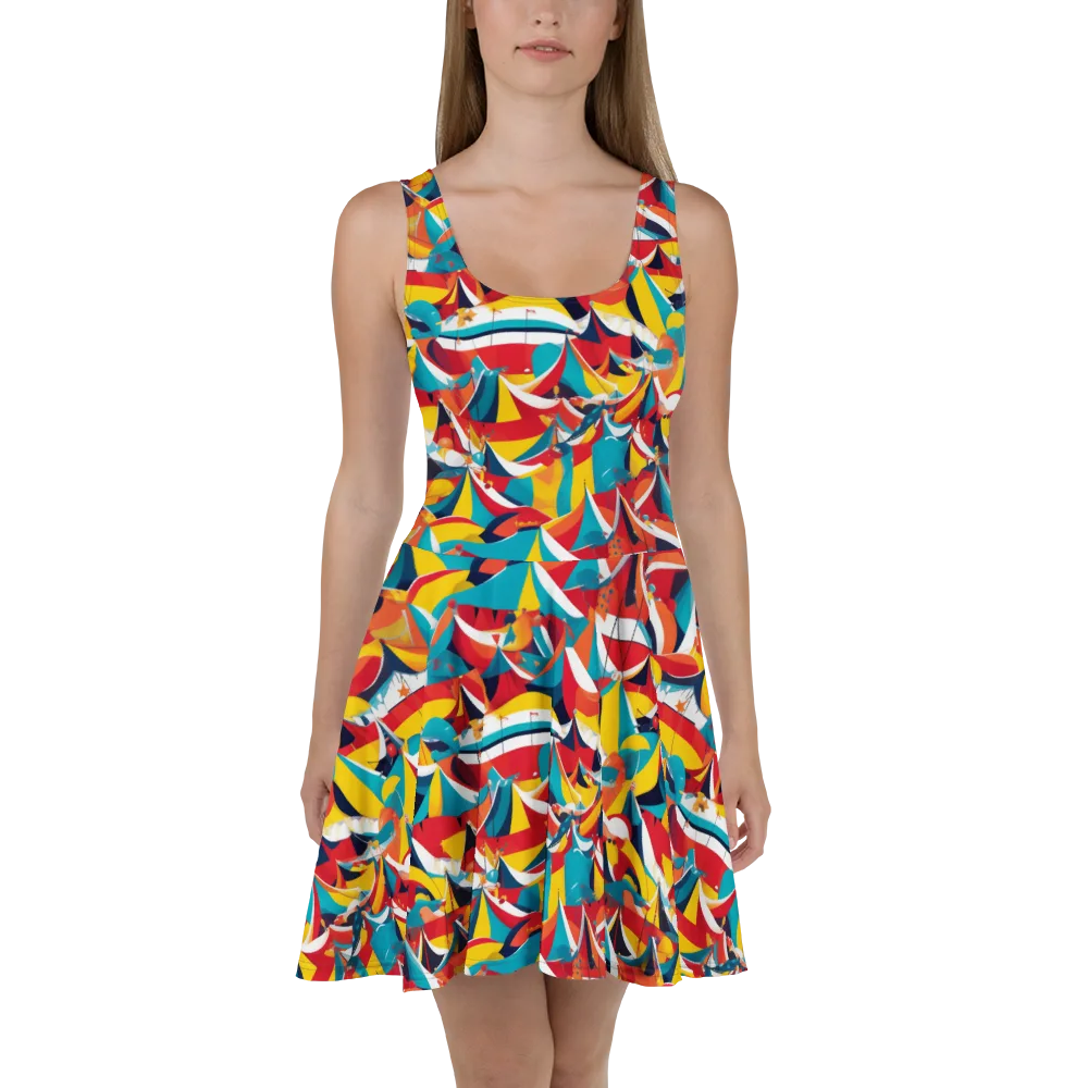 Carnival Sails on Skater Dress — Front