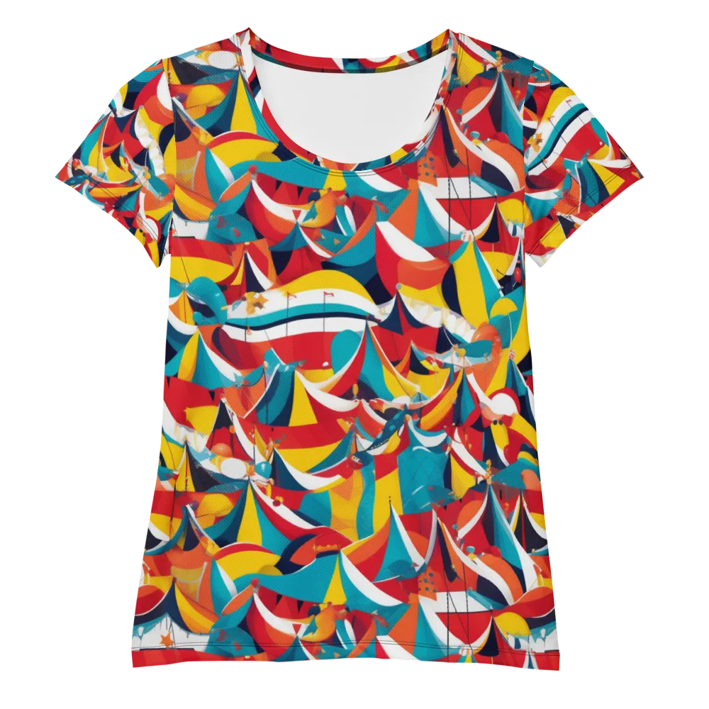 Carnival Sails on Women's Athletic T-Shirt — Front