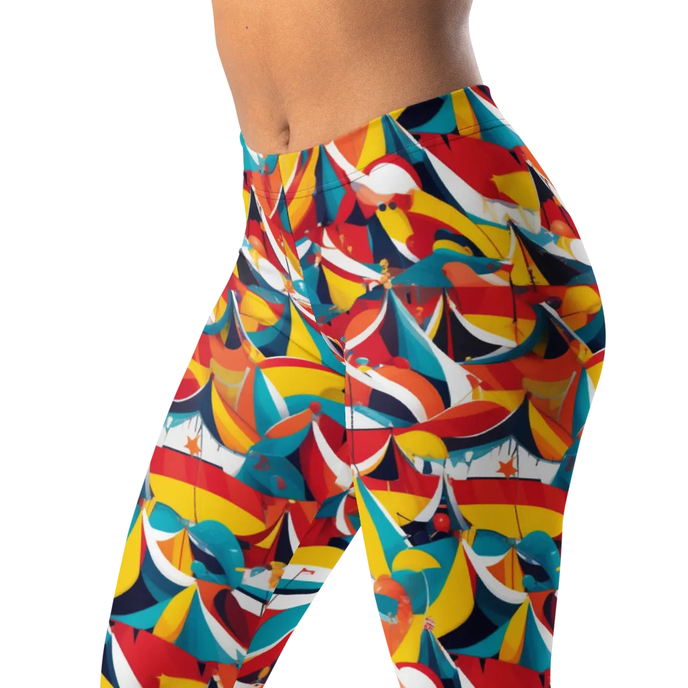 Carnival Sails on Leggings — Left Front