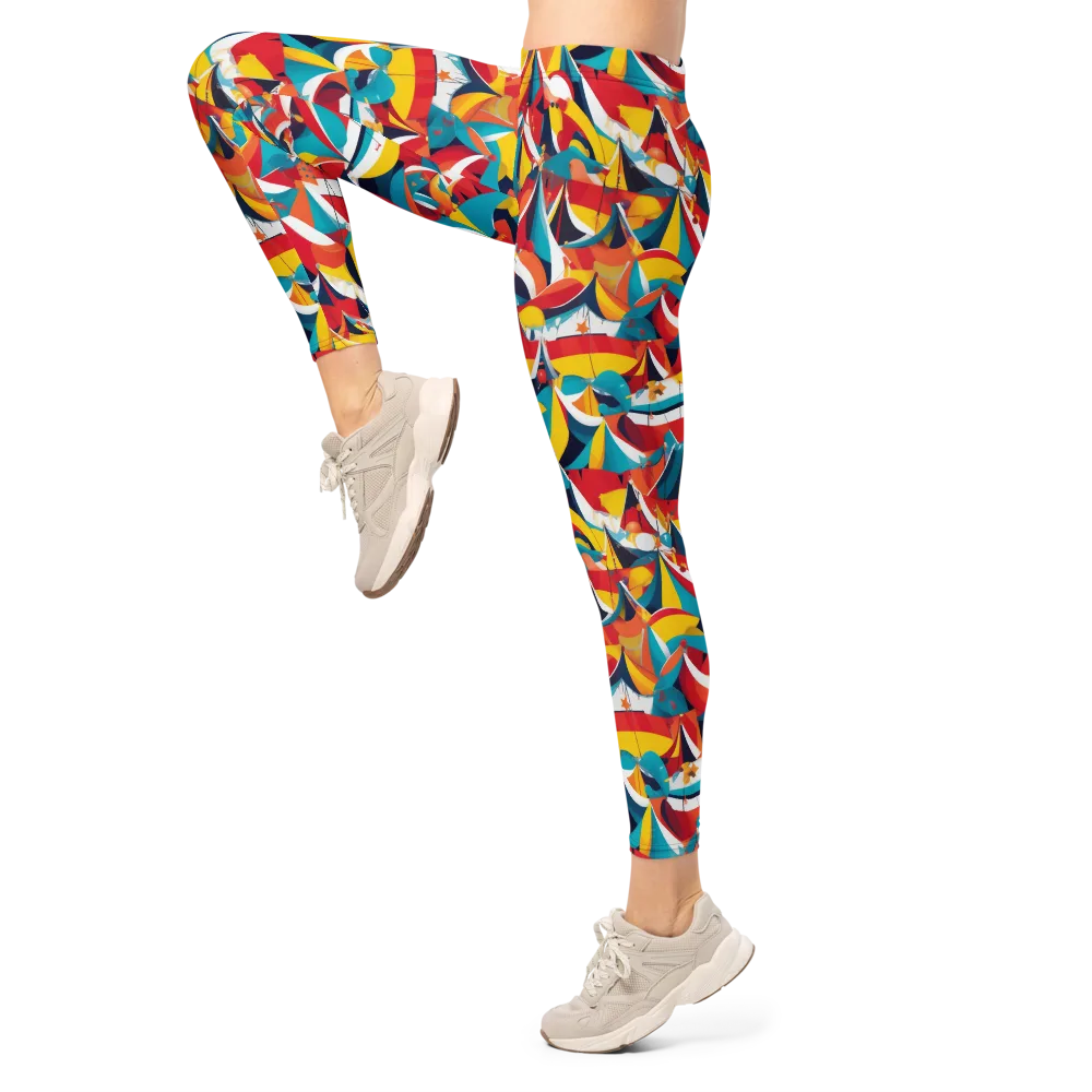 Carnival Sails on Leggings — Left