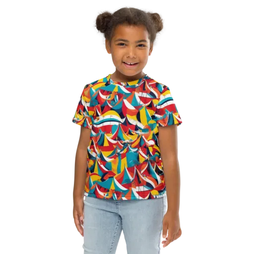Carnival Sails on a Kids Crew Neck T-Shirt