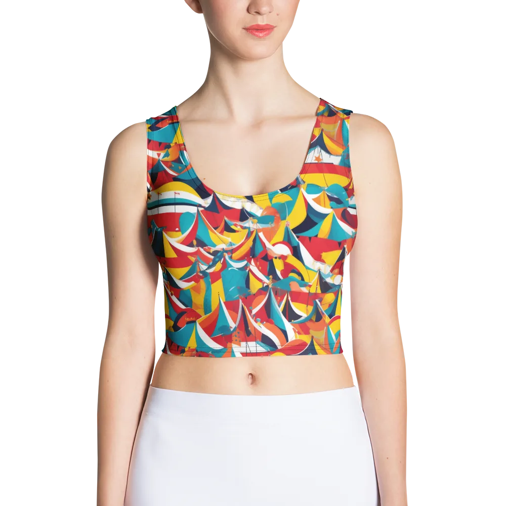 Carnival Sails on Crop Top — Front