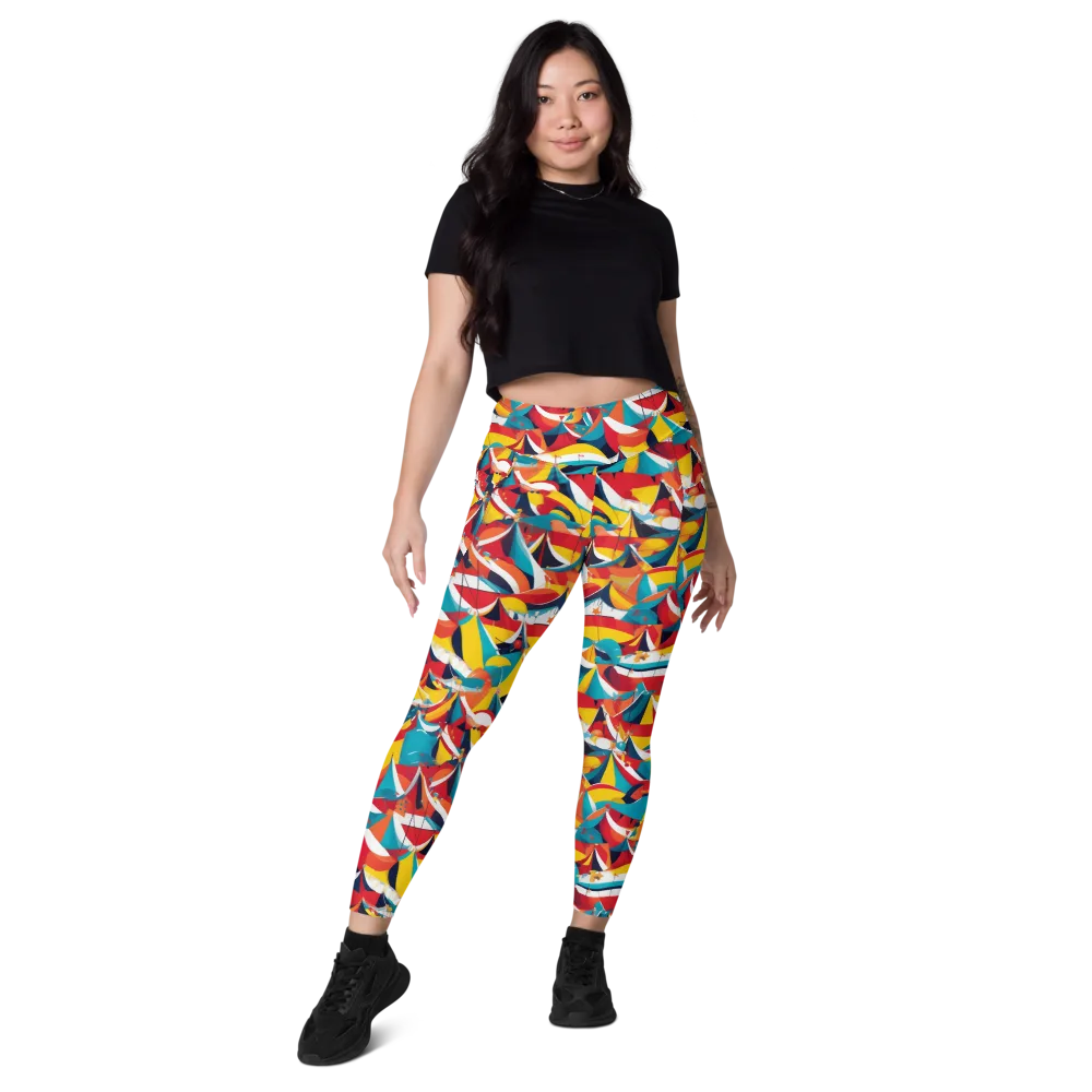 Carnival Sails on Leggings with Pockets — Front