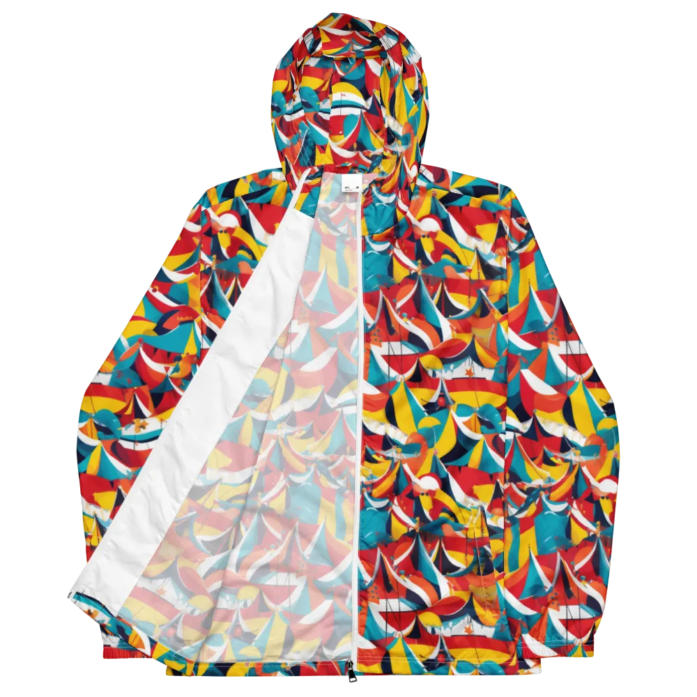 Carnival Sails on Men's Windbreaker — Front