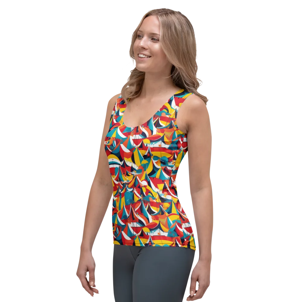Carnival Sails on Women's Tank Top — Left Front
