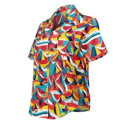 Carnival Sails on a Women's Short Sleeve Pajama Top