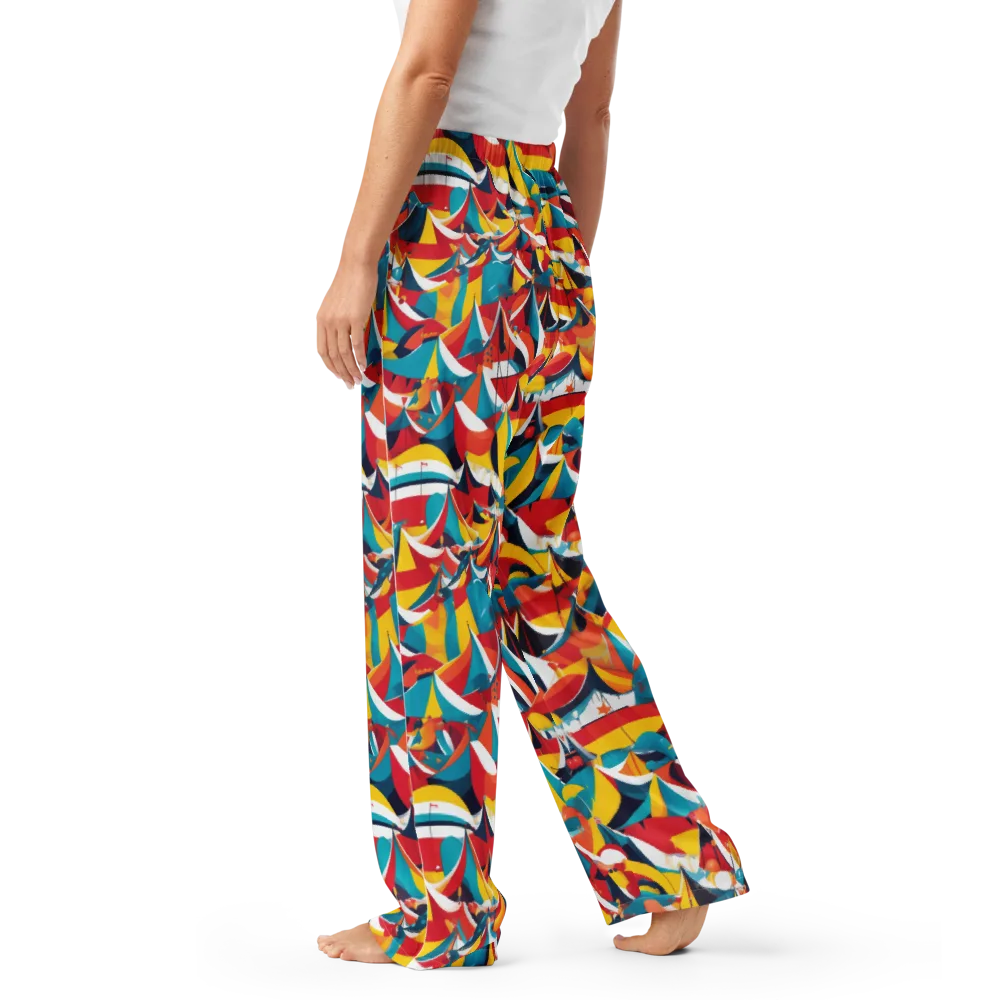 Carnival Sails on Women's Pajama Pants — Left