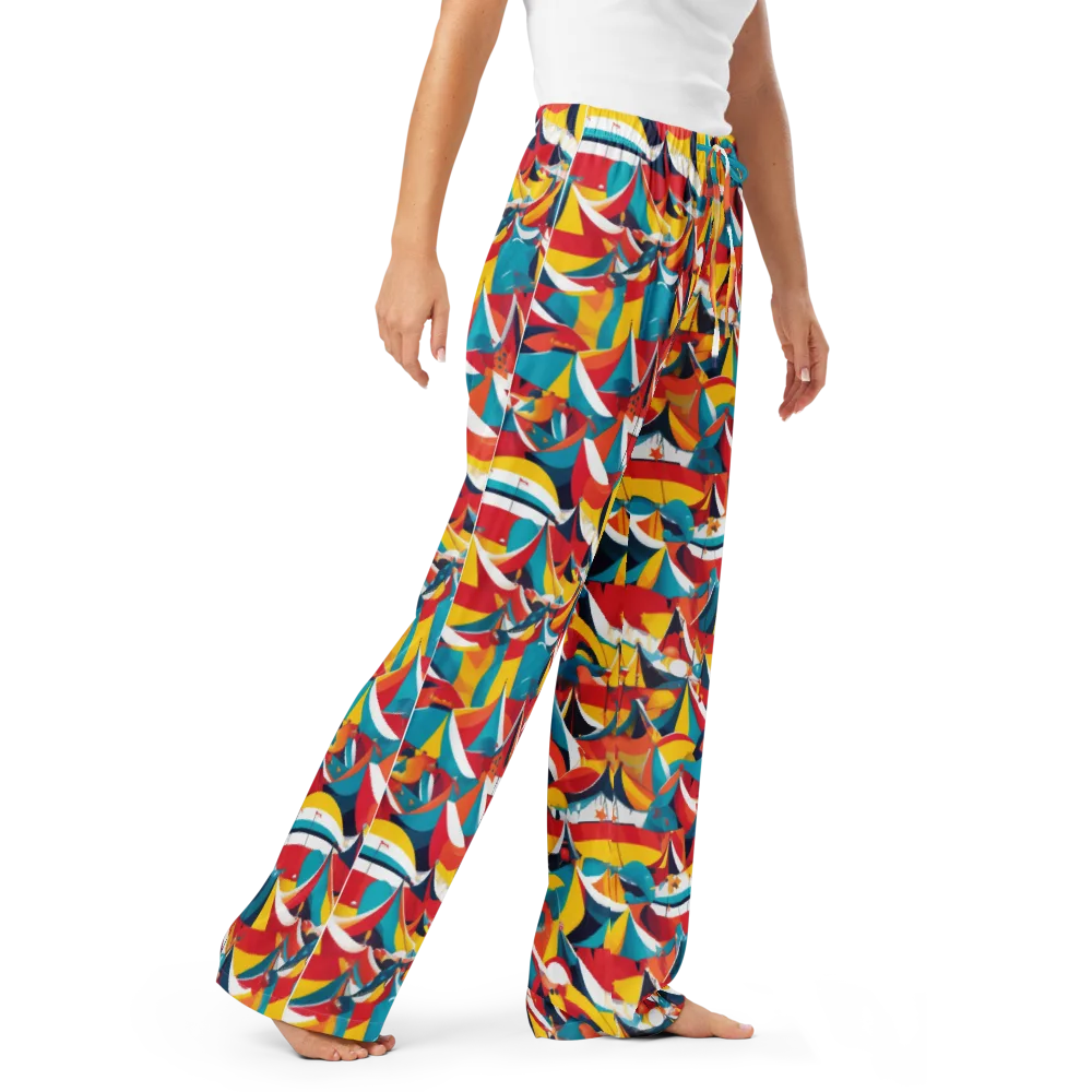 Carnival Sails on Women's Pajama Pants — Right Front