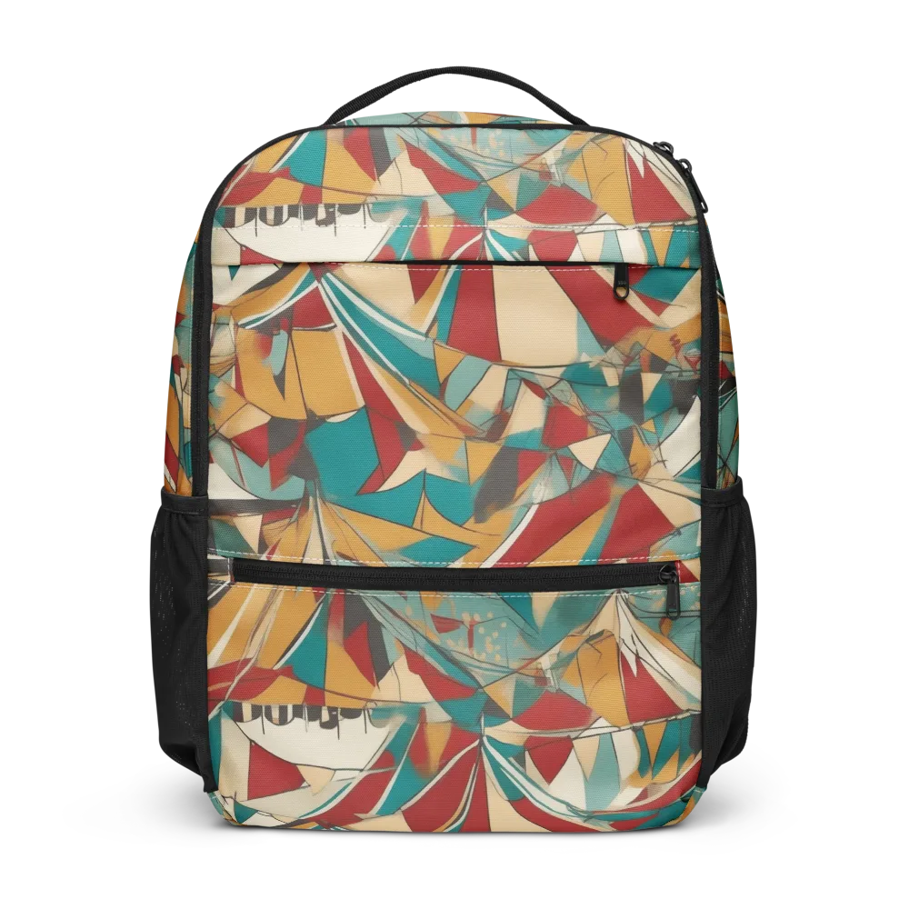 Carnival Geometry on Utility Backpack — Front