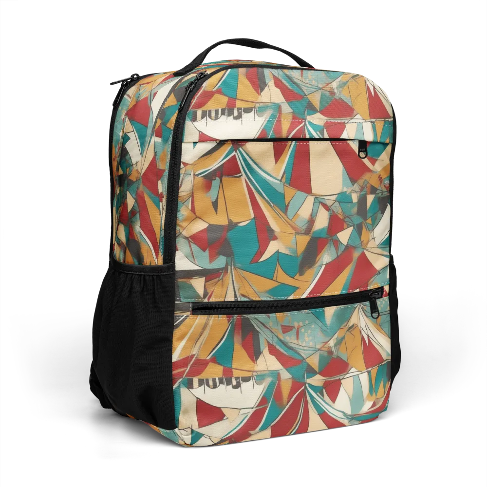 Carnival Geometry on Utility Backpack — Right Front