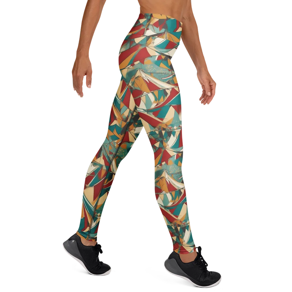 Carnival Geometry on Yoga Leggings — Right