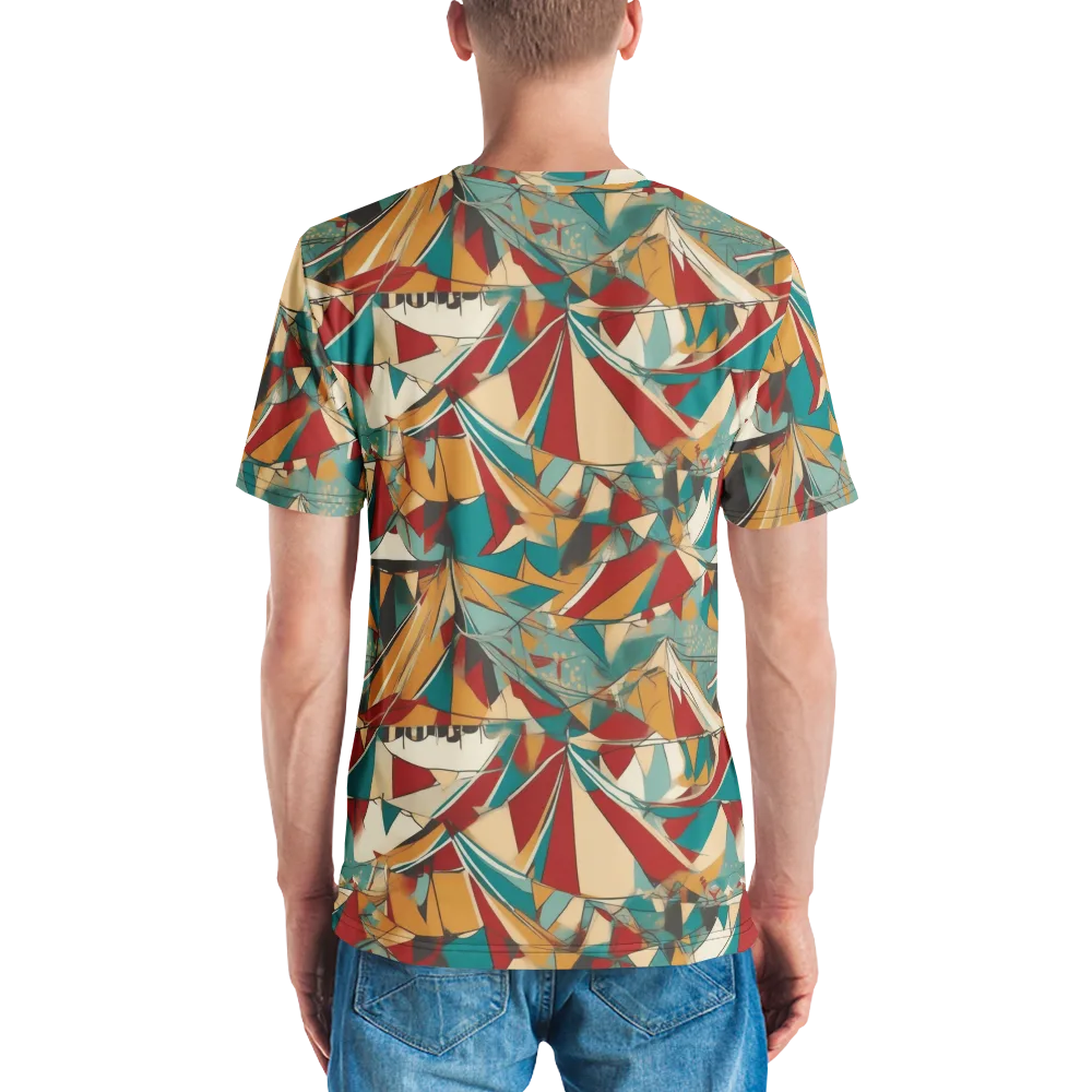 Carnival Geometry on Men's Crew Neck T-Shirt — Back