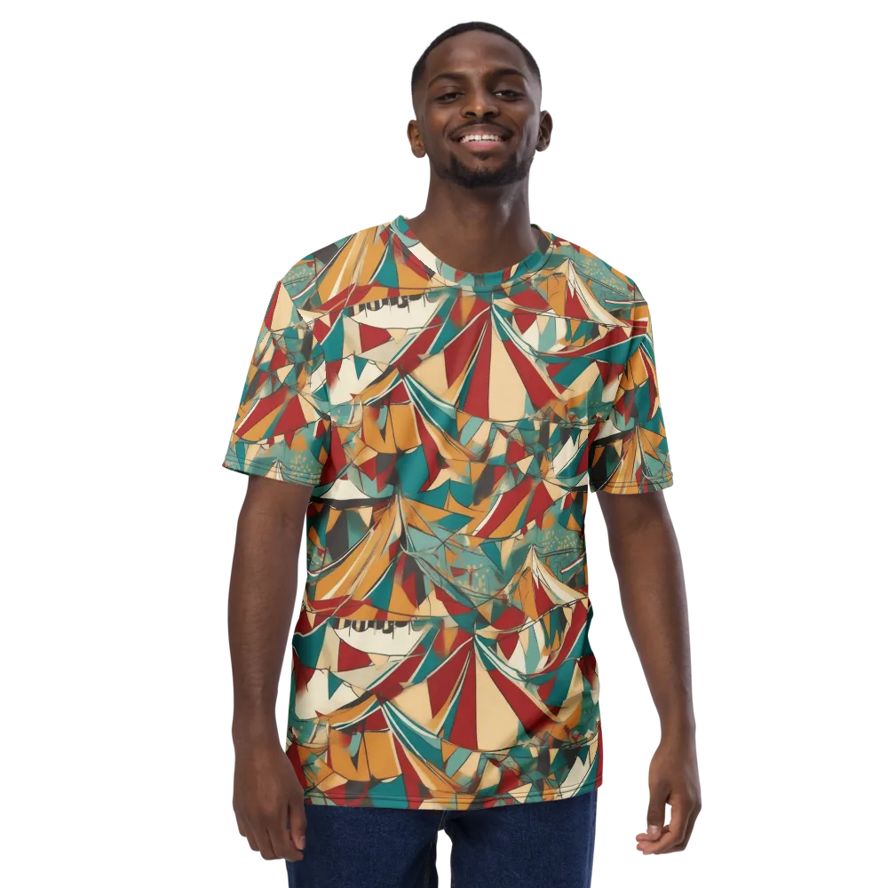 Carnival Geometry on Men's Crew Neck T-Shirt — Front