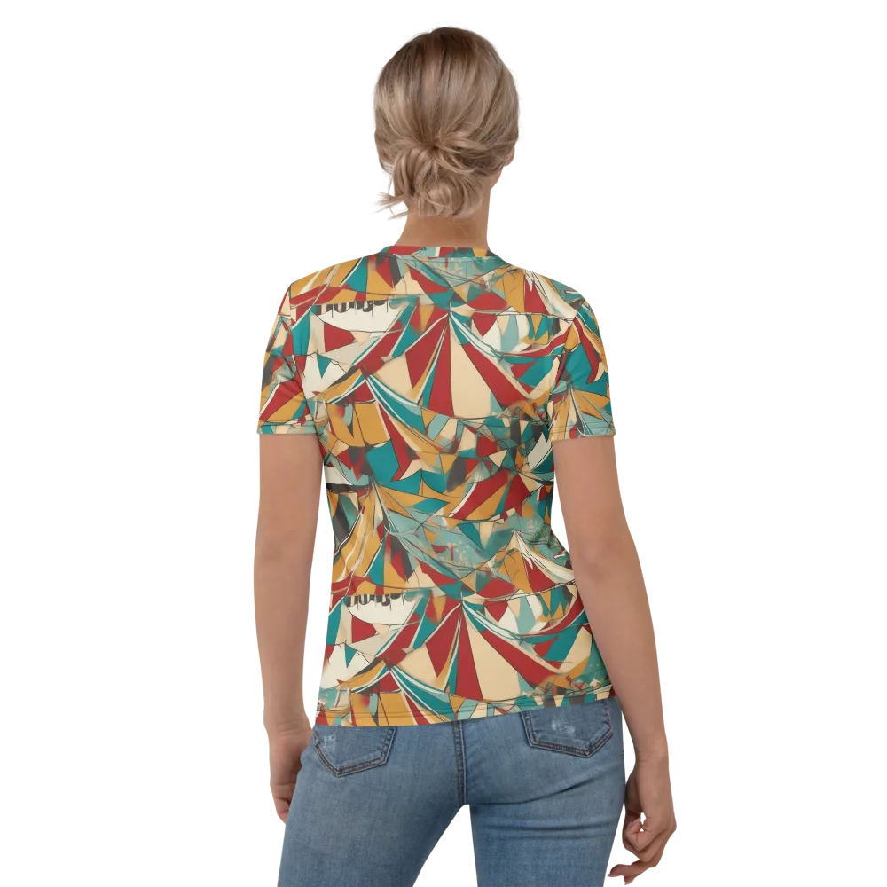 Carnival Geometry on Women's Crew Neck T-Shirt — Back