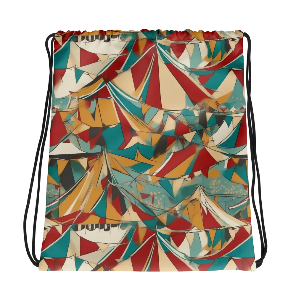 Carnival Geometry on Drawstring Bag — Photo