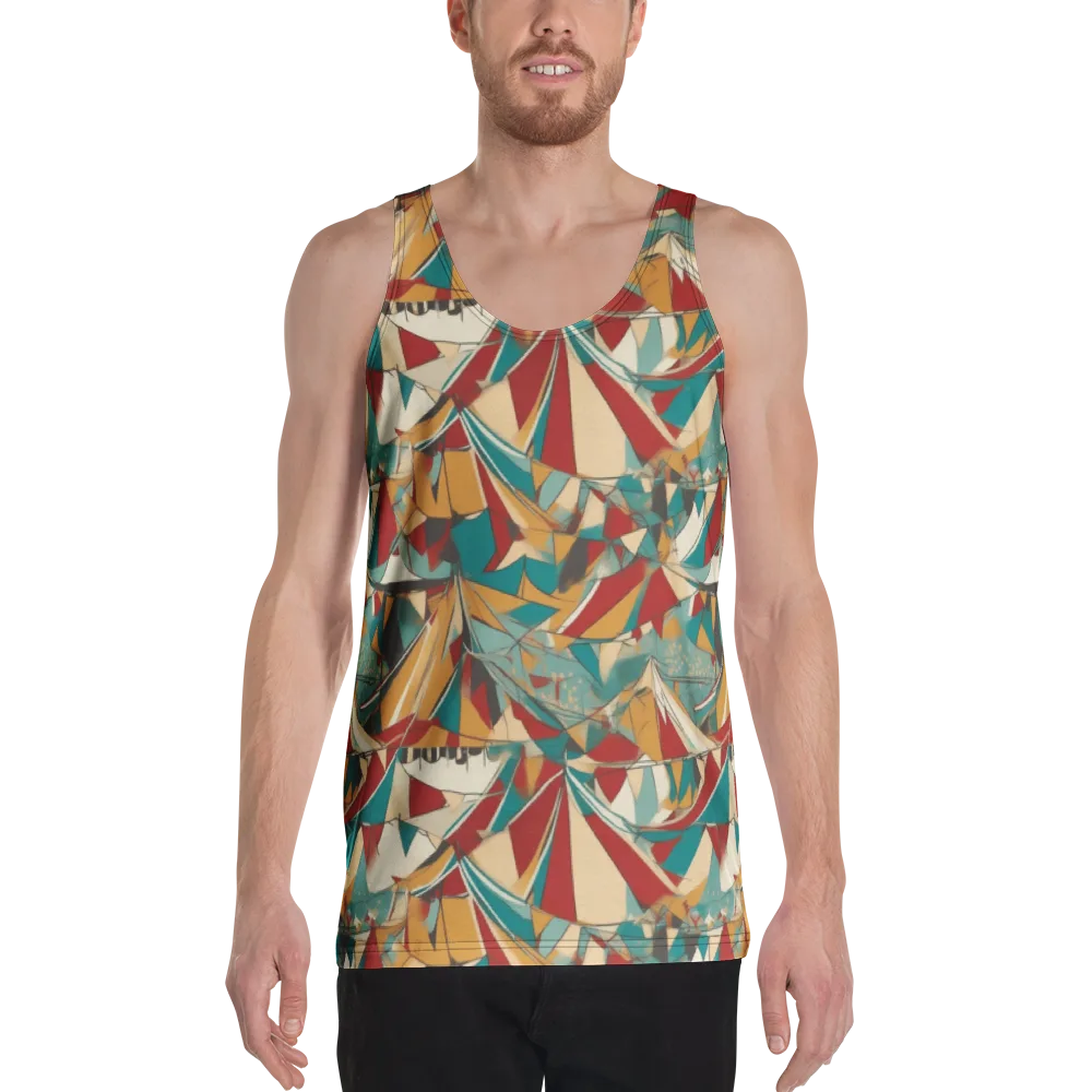 Carnival Geometry on Men's Tank Top — Front