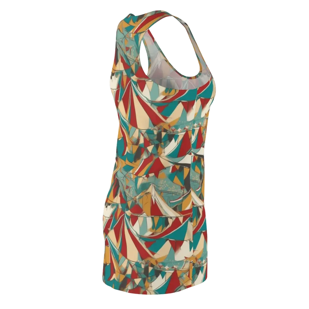Carnival Geometry on Racerback Dress — Back Side