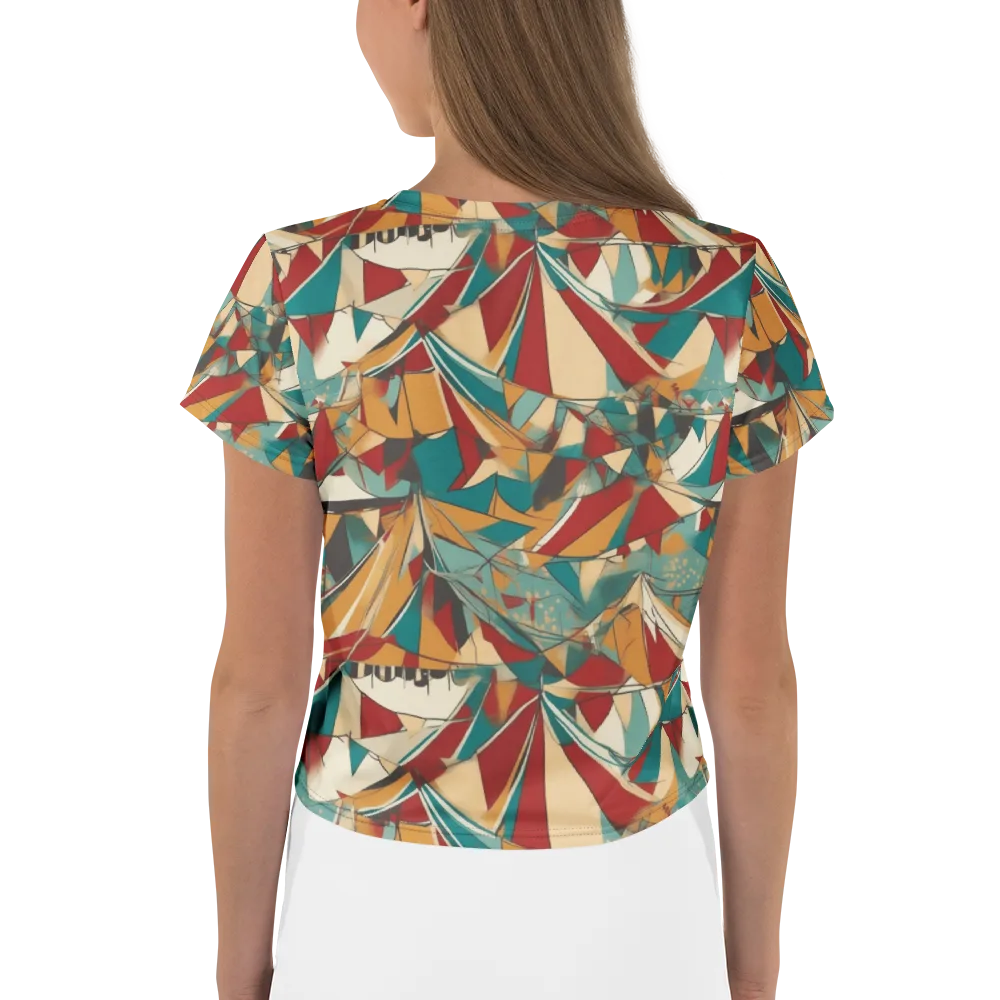 Carnival Geometry on Crop Tee — Back
