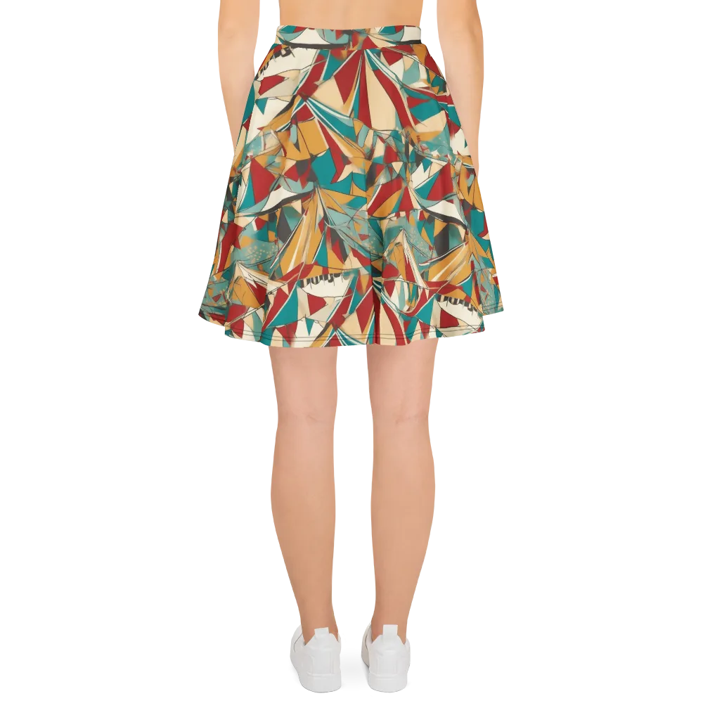 Carnival Geometry on Skater Skirt — Back