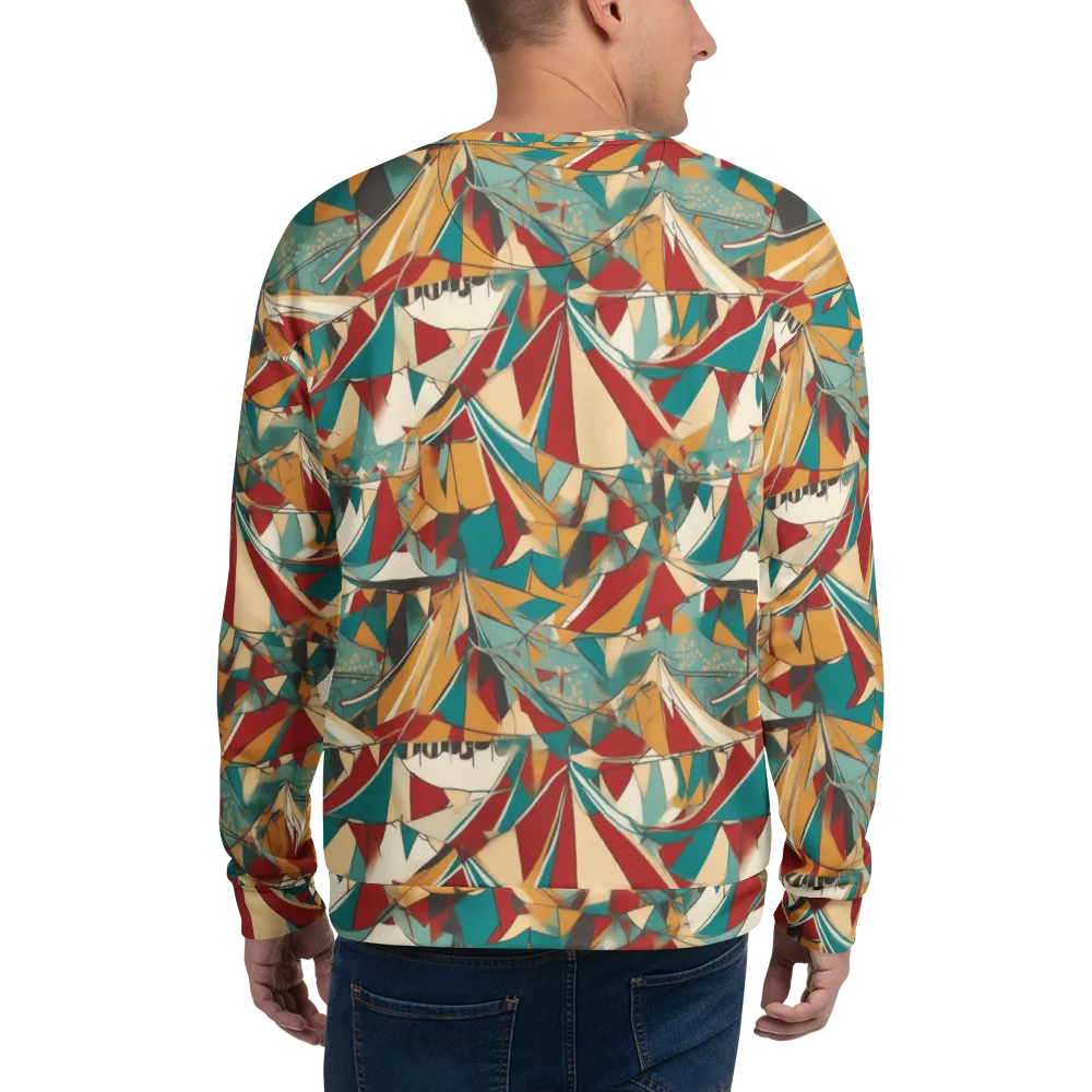 Carnival Geometry on Sweatshirt — Back