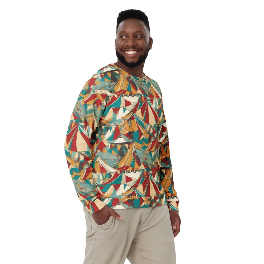 Carnival Geometry on Sweatshirt — Front