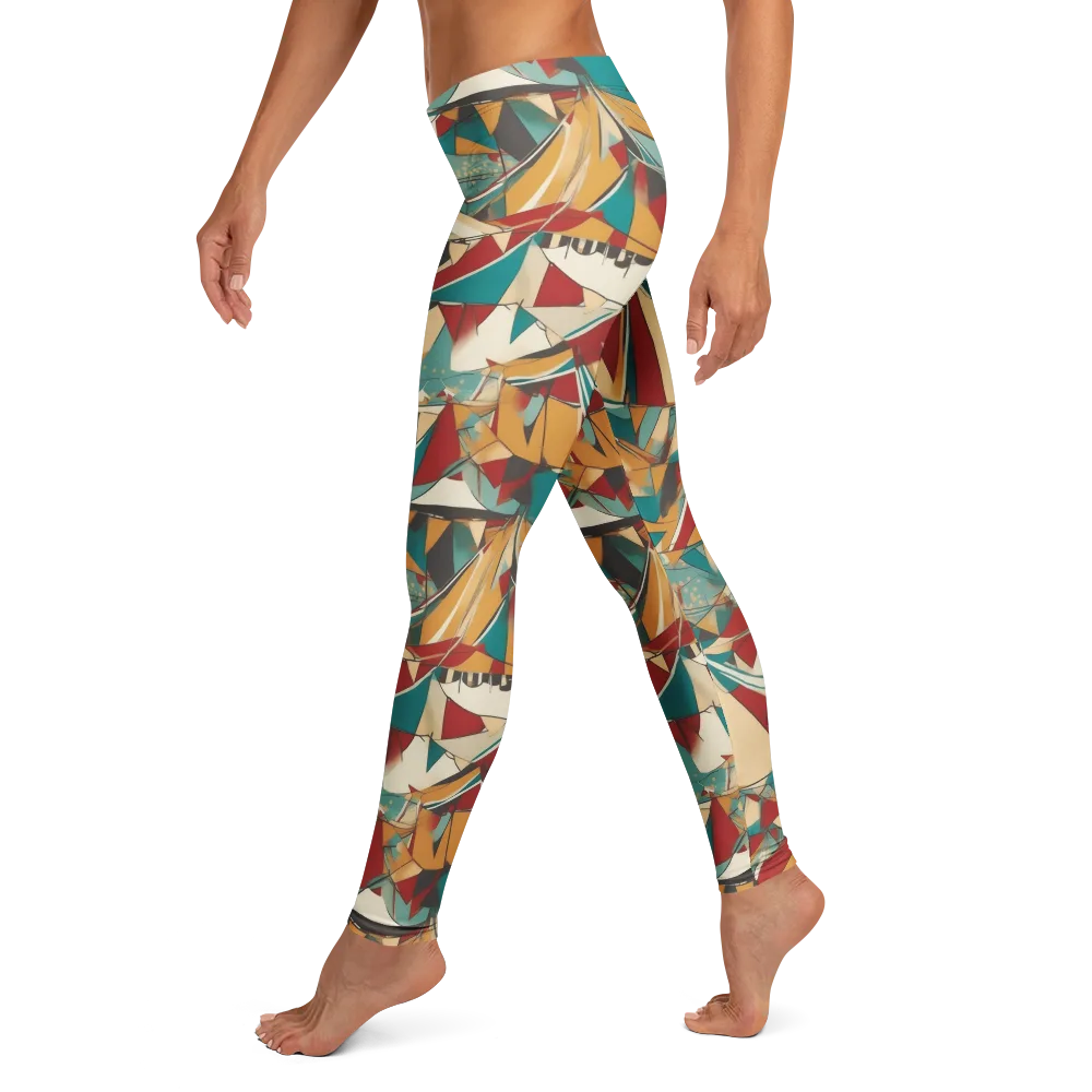 Carnival Geometry on Leggings — Left
