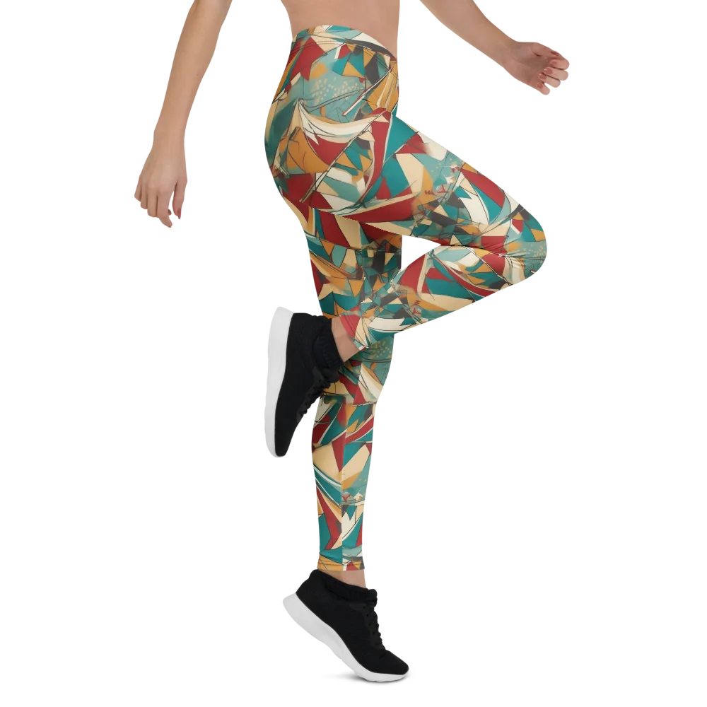 Carnival Geometry on Leggings — Right