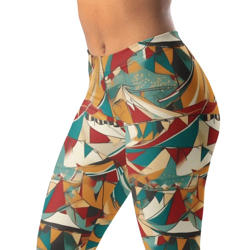 Carnival Geometry on Leggings — Left Front