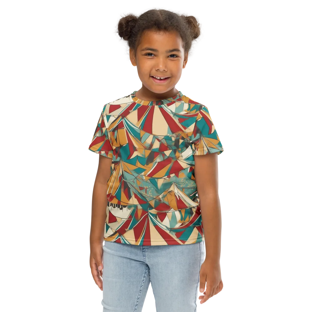 Carnival Geometry on Kids Crew Neck T-Shirt — Front