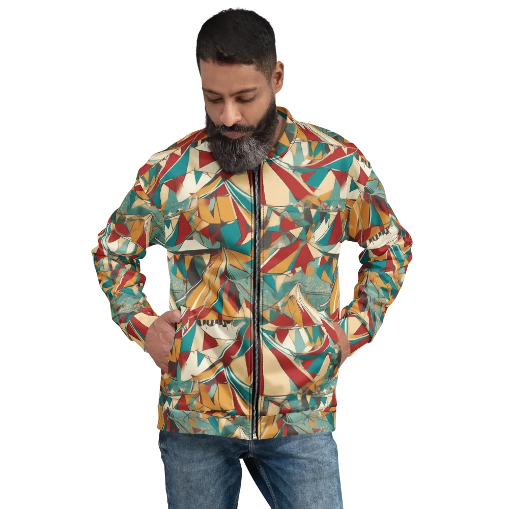 Carnival Geometry on Bomber Jacket — Front