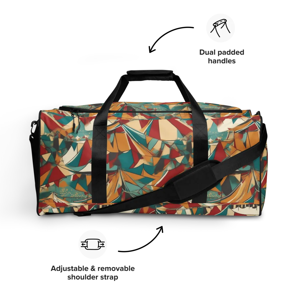 Carnival Geometry on Duffle Bag — Front