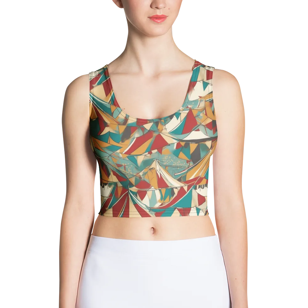 Carnival Geometry on Crop Top — Front