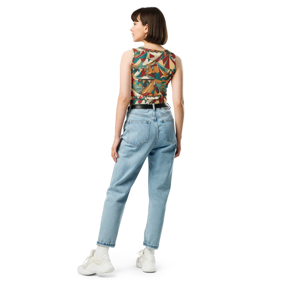 Carnival Geometry on Crop Top — Back