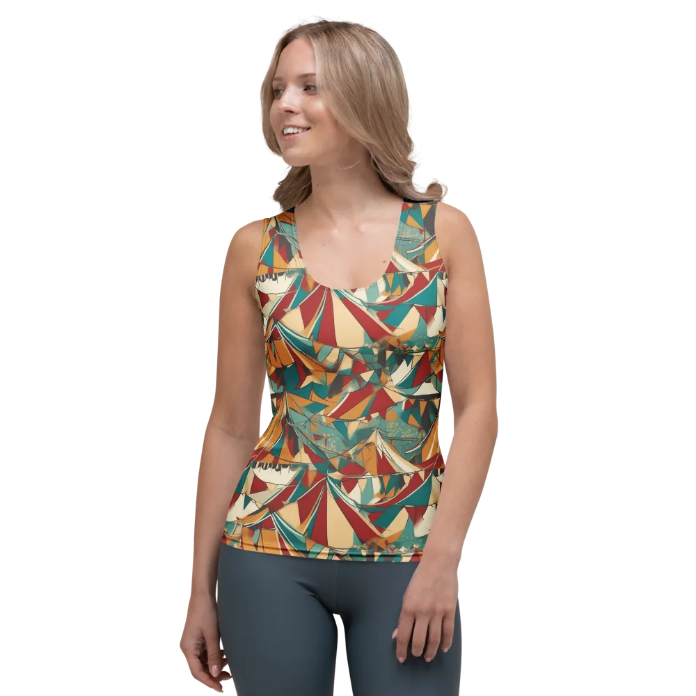 Carnival Geometry on Women's Tank Top — Front