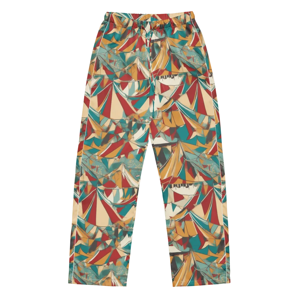Carnival Geometry on Women's Pajama Pants — Front