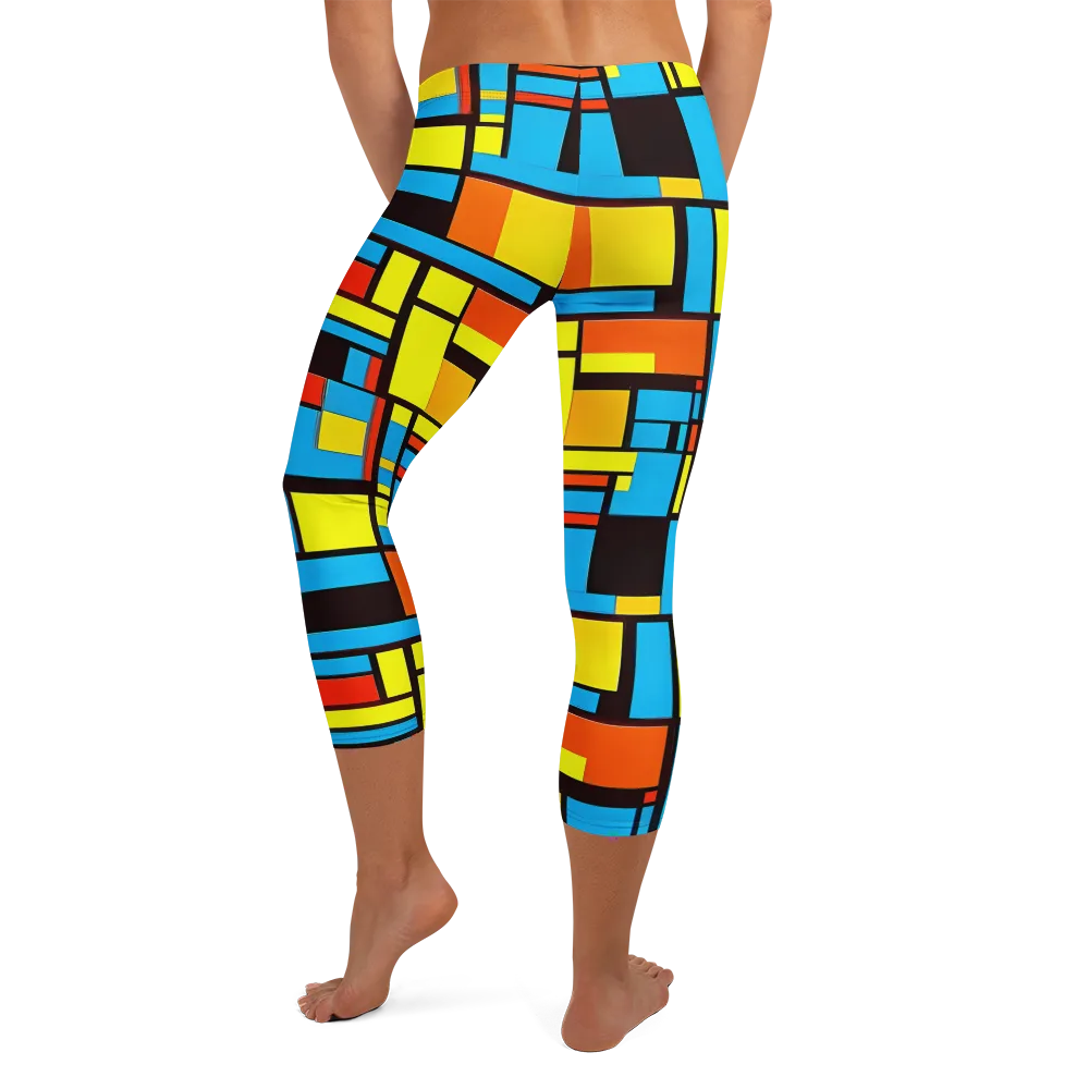Block Party on Capri Leggings — Back