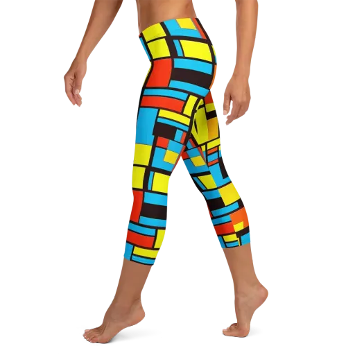 Block Party on a Capri Leggings