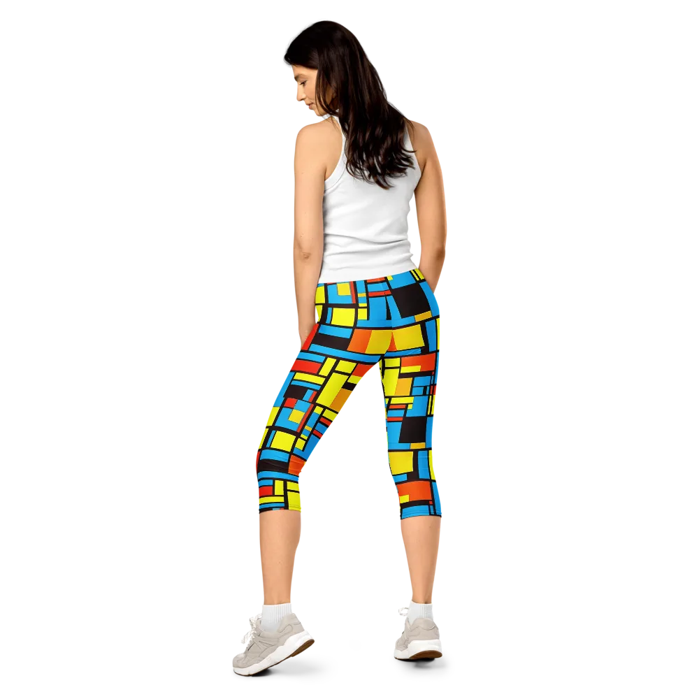 Block Party on Capri Leggings — Back