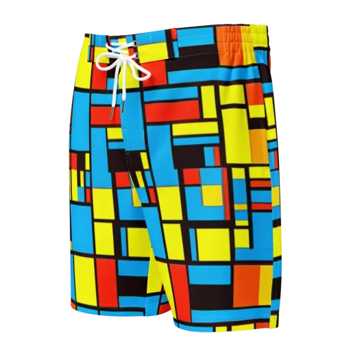 Block Party on a Men's Board Shorts